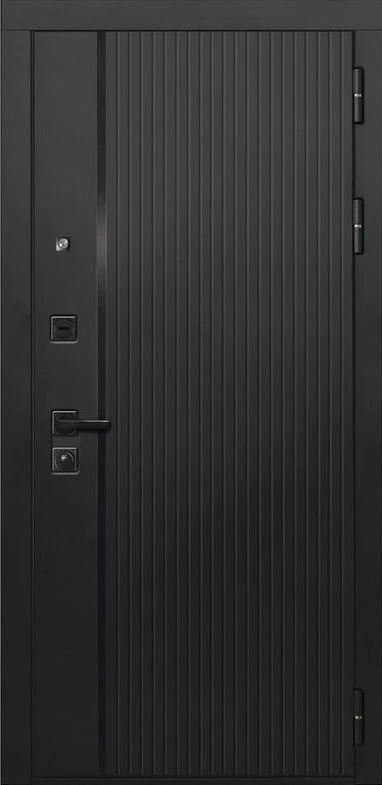 Входная дверь ДвериПРО L-45 ПВХ 10мм Астрод Velutto Grigio DPRO201215 внешняя сторона